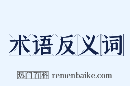 术语反义词是什么意思的图片